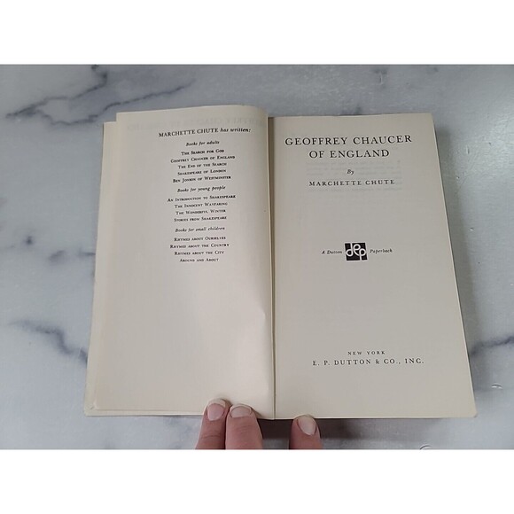 Geoffrey Chaucer Of England Marchette Chute Paperback - Picture 3 of 10